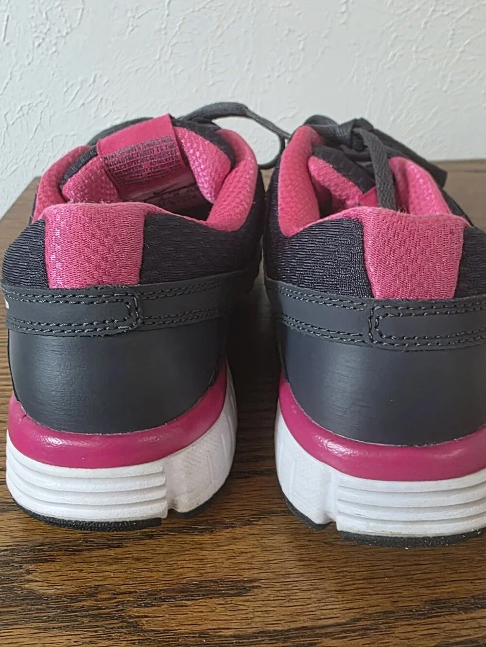 Nike Dual Fusion Run 2 GS 456970-004 Black Pink Shoes Size 6.5Y Fits Women 8